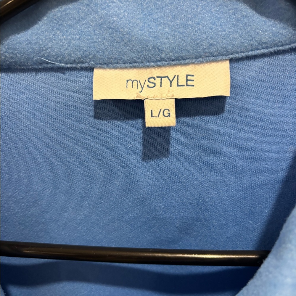 Blue Button-Up Jacket - Picture 2 of 3